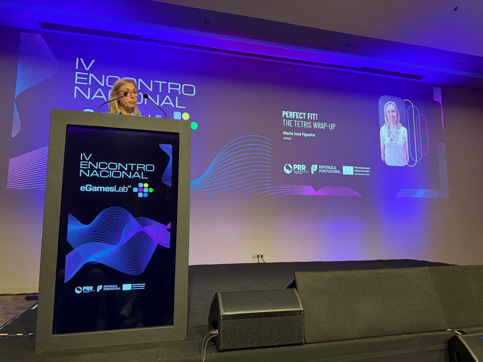 Maria José Figueira, Director of IAPMEI, at the IV eGames Lab National Meeting